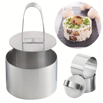 1pc, Mousse Ringvorm, Ronde Ronde Cakering van roestvrij staal, Mousse Ring Cakevorm, Keuken Bakvormen Cakevormen, DIY Cupcake Salade Dessert Taart Decoreren Gereedschappen, Keukenspullen Camping
