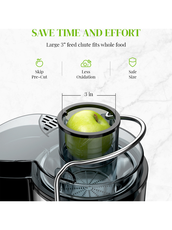 GDOR GS353 Juicer Machines with 1000W Motor, Extra Wide 3” Feed Chute