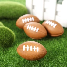 6pcs Mini Foam Football Party Favors - Apricot - View 1
