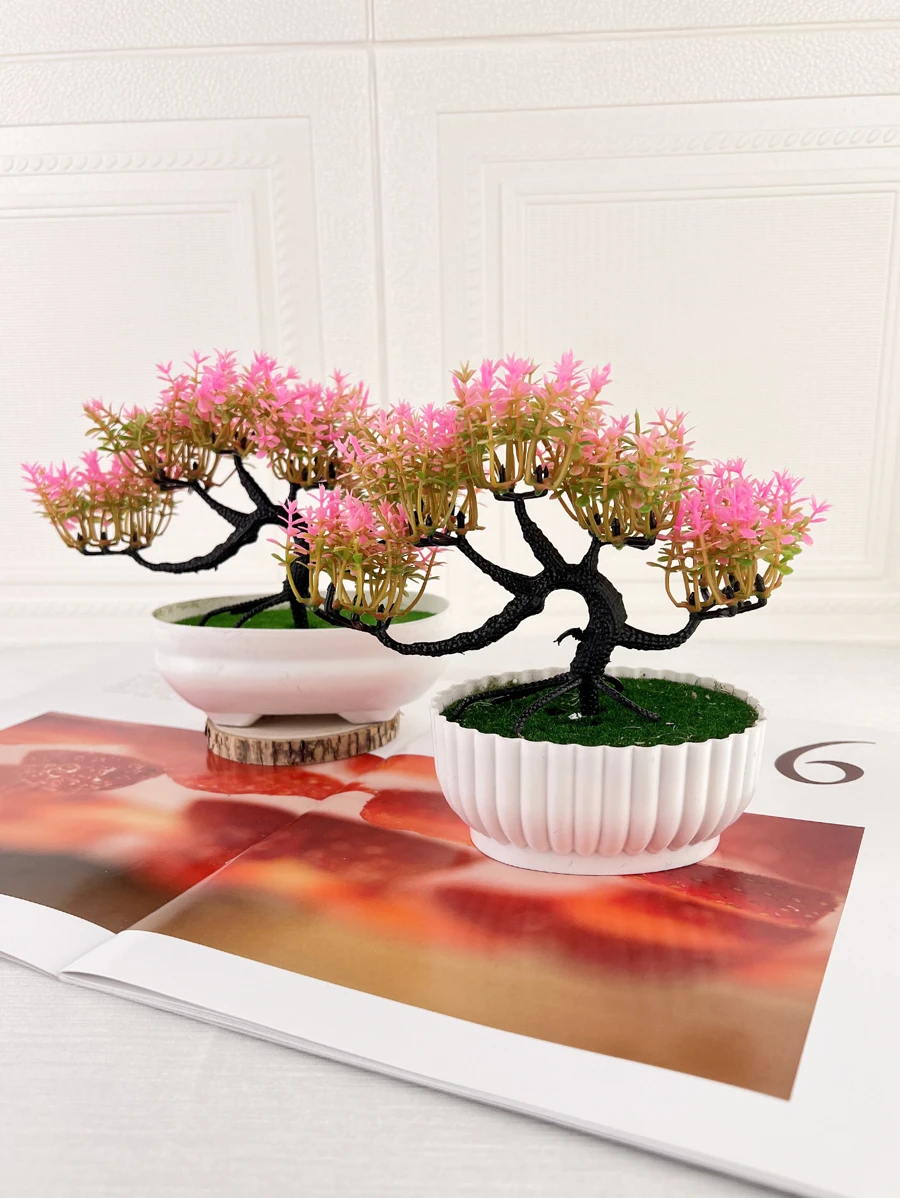 1pc Artificial Plant Without Pot - Multicolor - View 1
