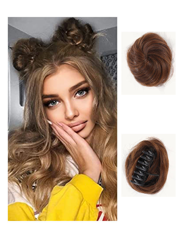 Claw Clip Synthetic Hair Bun SHEIN USA