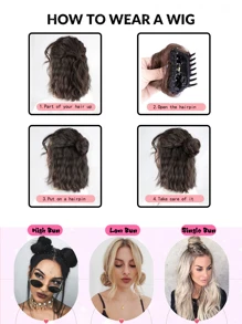 Kẹp Vuốt Tổng Hợp Búi Tóc - Light Brown - Xem 4