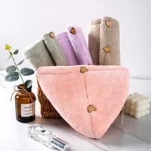 Mũ chụp tóc dày khô siêu thấm - Hồng - Xem 5