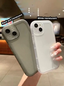 2 件糖果色保护彩绘防震手机壳适用于 iPhone 15 Pro Max、13、14、11、12、XS - 彩色 - 查看 1