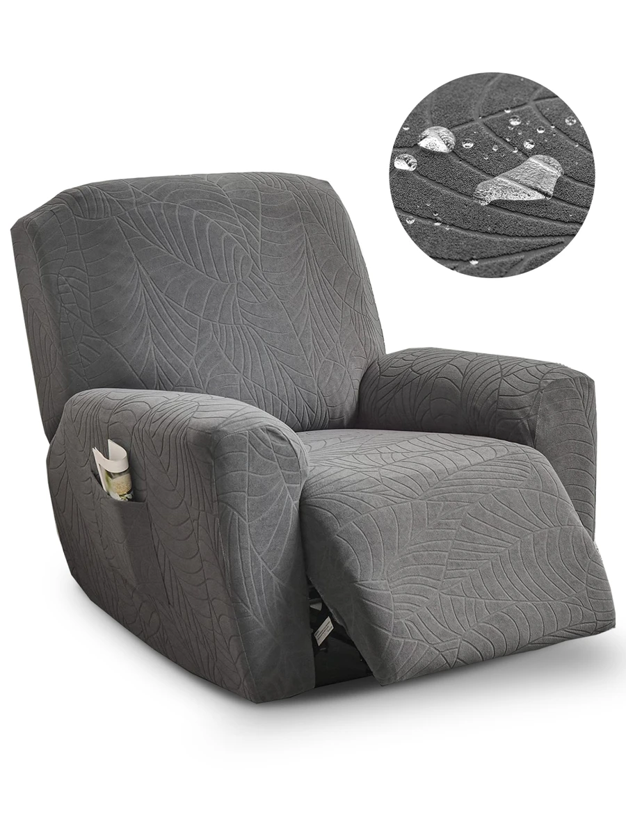 1pc Waterproof Jacquard Recliner Chair Cover