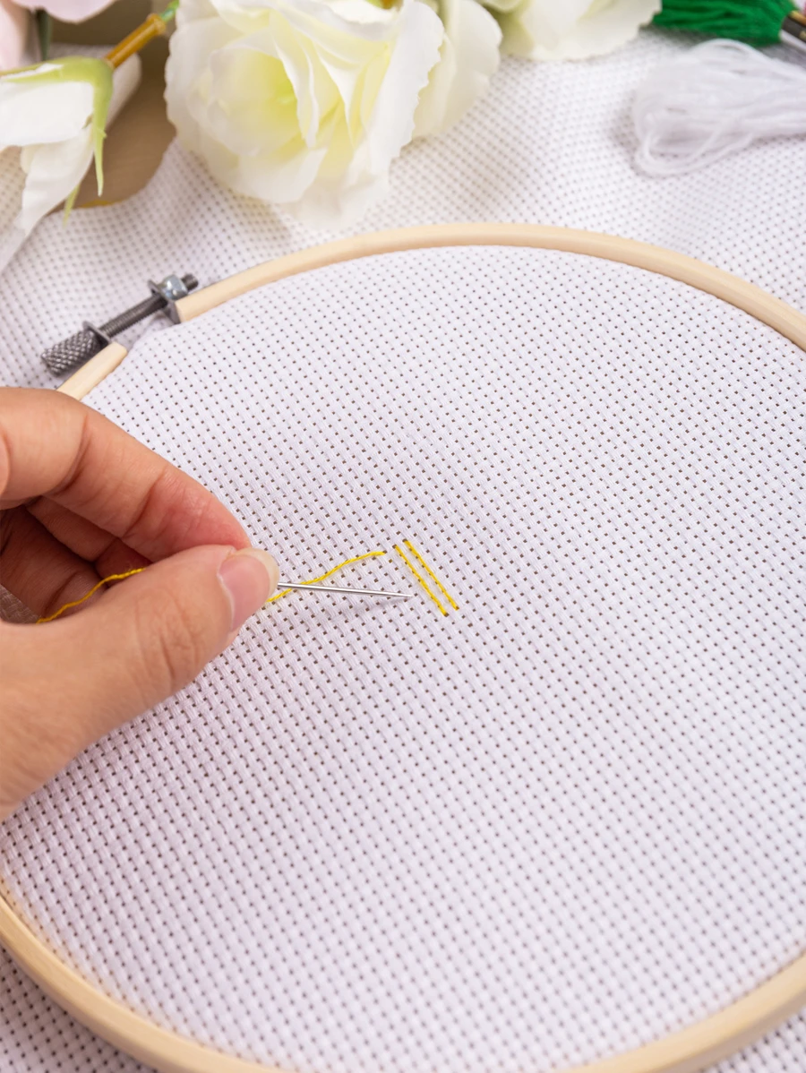 2入組30*45公分白色十字繡11ct繡布 - 白色 - 查看 1