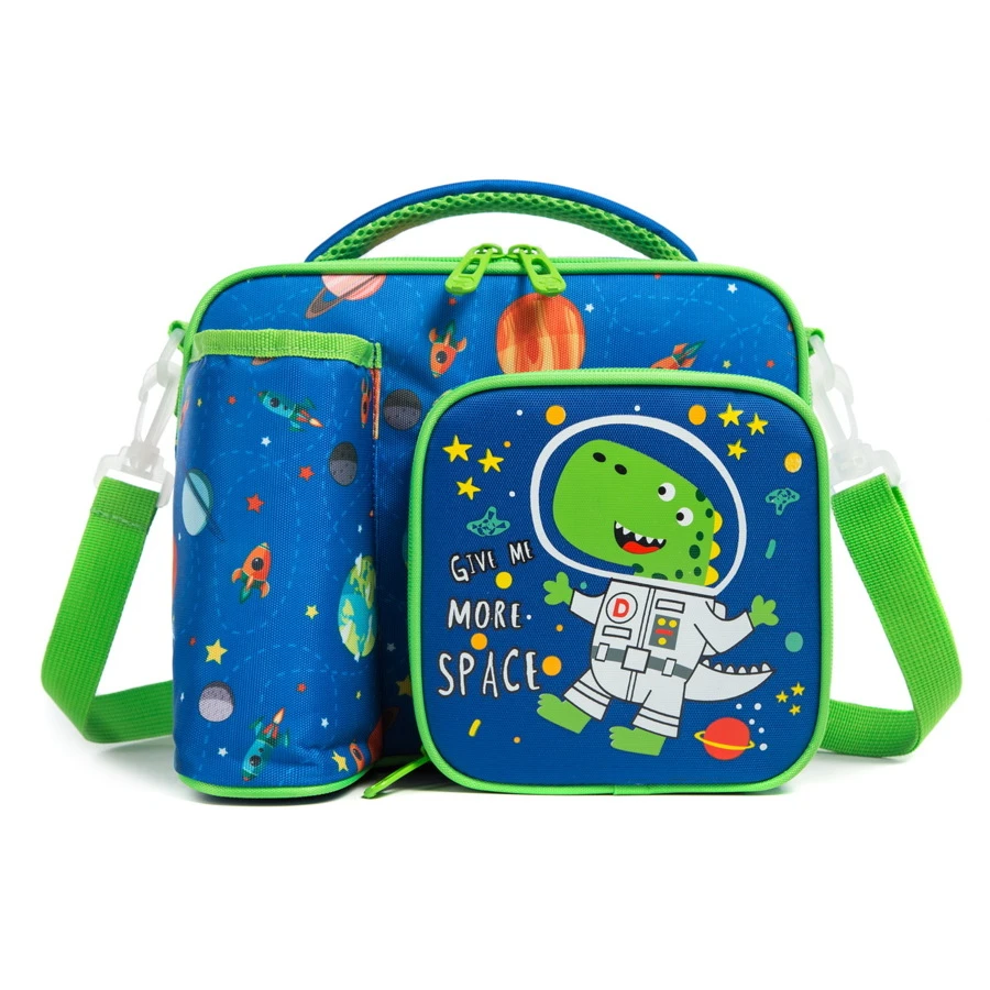 Dinosaur Design Multi-functional Lunch Bag - Blue - View 1
