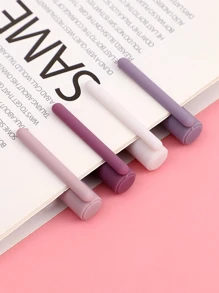 0.5mm黑色中性笔，少女心美学，日式风格，极具吸引力，考试用碳素笔（全针管） - 紫色 - 查看 4