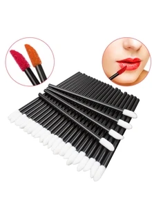 Bộ 500 Dùng Một Lần Cọ Môi Cọ Trang Điểm Son Môi Bóng Hoa Dây Applicator Dụng Cụ Trang Điểm Bộ Dụng Cụ Làm Đẹp - màu đen - Xem 8