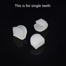 8pcs/6pcs/1pc Teeth Style Wax & Dental Braces Fashion Accessories For Hip Hop & Pop Fans - Clear - View 4