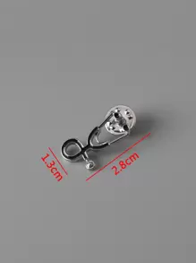 Men Stethoscope Design Brooch For A Stylish Look Gift For Party - Silver - View 3