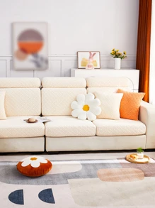 1入組素色彈性沙發座套 - 米色 - 查看 7