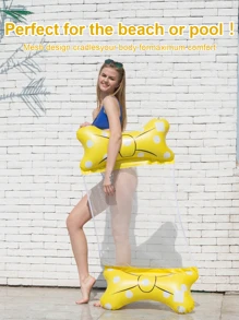 1pc Yellow Bow Decoration For Pool Hammock - Yellow - View 3