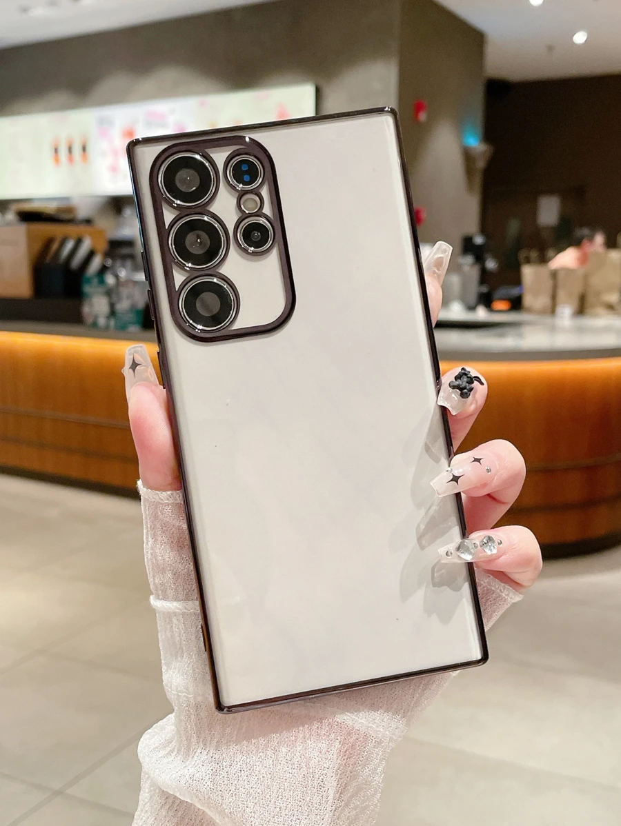 Vỏ điện thoại có khung tương phản - màu đen - Xem 1