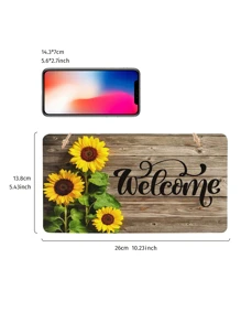 1 pièce Élégant Porte-manteau en bois tournesol, convient pour la décoration de la chambre, du porche, de la cour, de la maison, de la pièce, du mur, pour un anniversaire ou une remise de diplôme - Multicolore - Voir 4