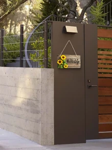 1 pièce Élégant Porte-manteau en bois tournesol, convient pour la décoration de la chambre, du porche, de la cour, de la maison, de la pièce, du mur, pour un anniversaire ou une remise de diplôme - Multicolore - Voir 3