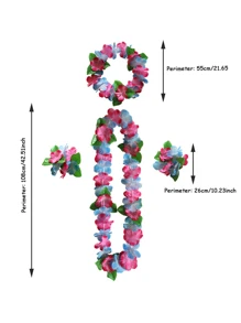 1pc 12-color Petal Hawaii Lei - Blue - View 6