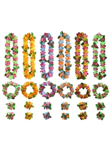 1pc 12-color Petal Hawaii Lei - Blue - View 2