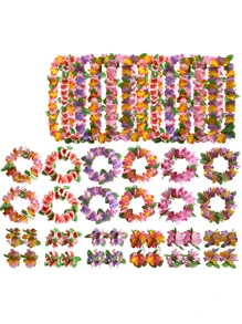 1pc 12-color Petal Hawaii Lei - Blue - View 4