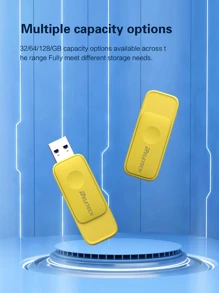 Reletech 1pc USB3.1 USB Flash Drives Thumb Drives Memory Stick USB Drive for Storage and Backup,32GB/64GB/128GB,Yellow - Yellow - View 5