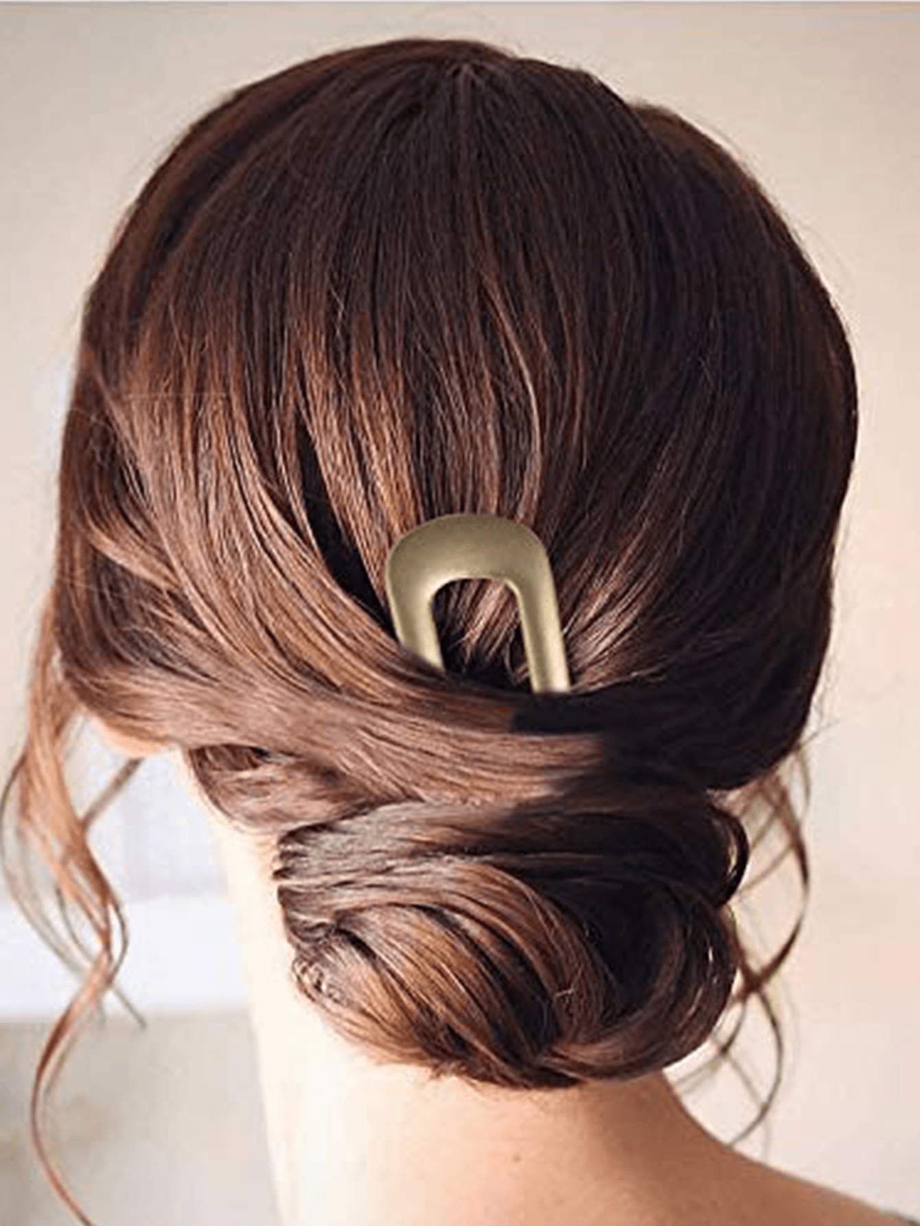 Large French Hair Pins Metal UShaped Hair Sticks (B.Gold&Silver1