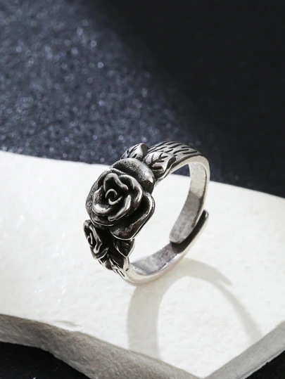 男士花朵装饰袖口戒指 情人节、妈妈、母亲、母亲节、礼物