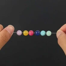 件 100 公尺透明彈性彈性線水晶串珠線繩適用於 Diy 手鍊首飾配件 - 線徑0.05cm - 查看 4