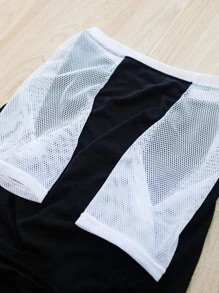 1pc Color Block Pet Tee For Cat And Dog For Summer - Black - View 5