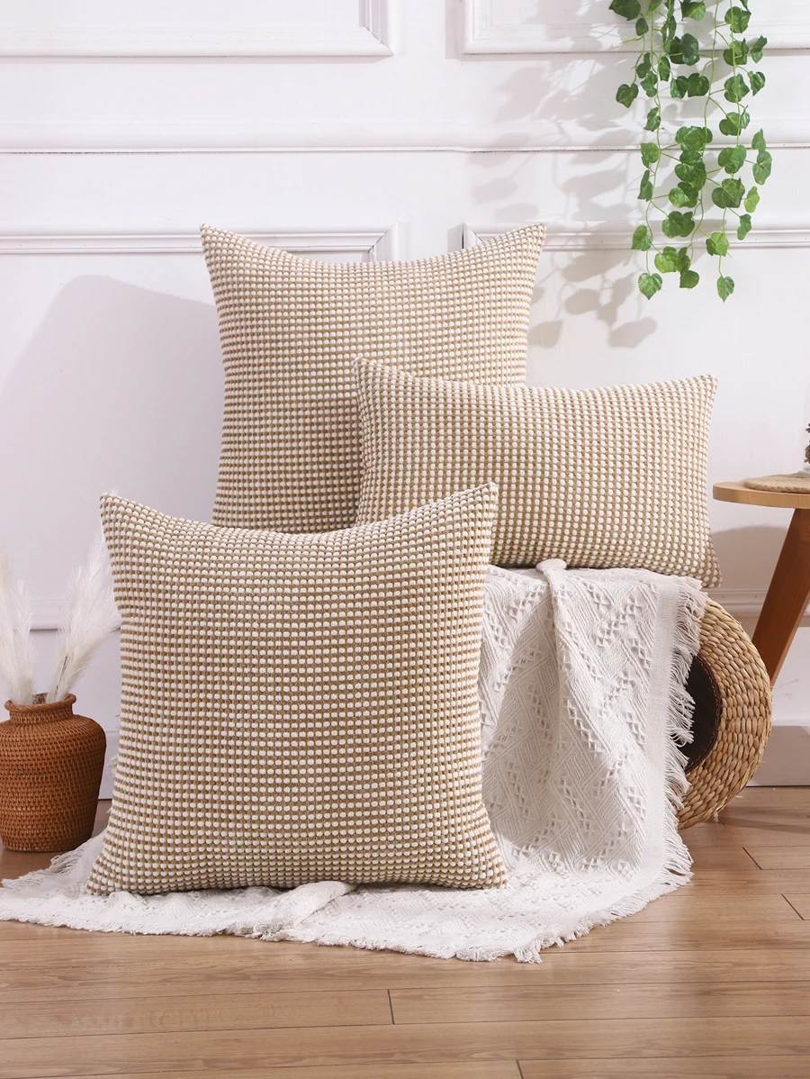 1入組對側靠墊套不附帶墊芯 - 米色 - 查看 1