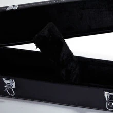 5-String 6-String Microgroove Pattern Leather Wood Banjos Case Black - Black - View 4