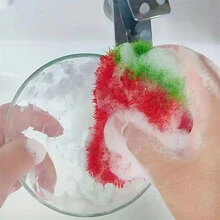 3pcs Strawberry Shaped Cleaning Cloth - Hot Pink - View 2