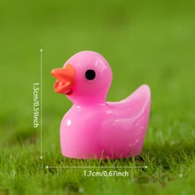 10 piezas Decoración de pato de dibujos animados jardín - Multicolor - Ver 3