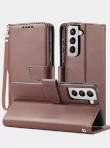 Ốp điện thoại gập kèm dây đeo, phiên bản quốc tế, không phải phiên bản nội địa. - màu nâu - Xem 1