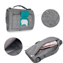 1 buc. Tampoane pentru scutece pentru bebeluși, pentru călătorie în aer liber, scutece pliabile, impermeabile, inclusiv curea de umăr, buzunar pentru șervețele umede