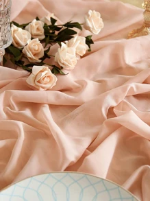 chiffon table runner for wedding & parties - Dusty Pink - View 2