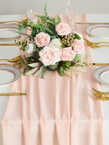 chiffon table runner for wedding & parties - Dusty Pink - View 6