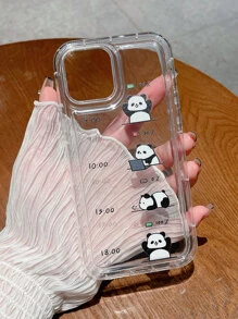 卡通熊貓印花透明手機殼 - 彩色 - 查看 5