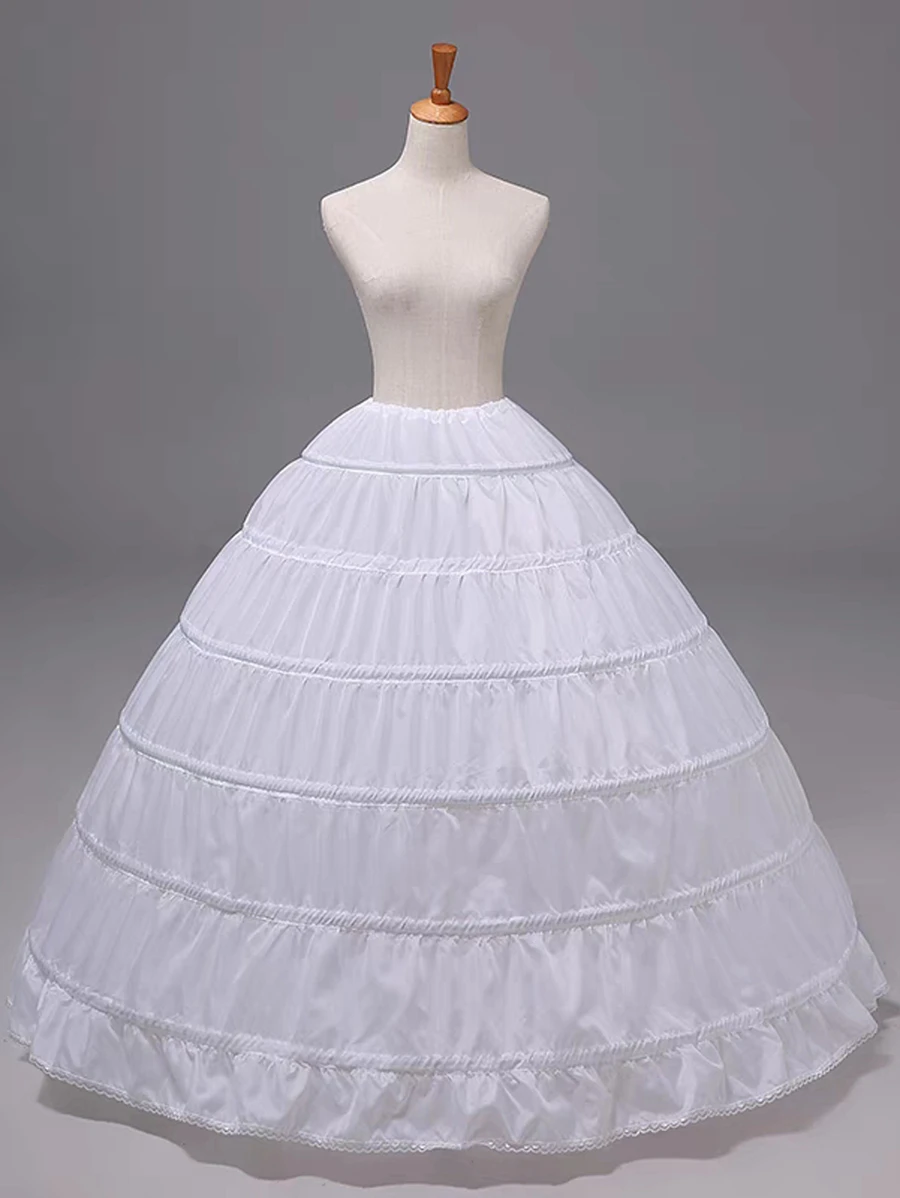 Lace Trim Birdcage Type Petticoat Fall Clothes For Women - White - View 1