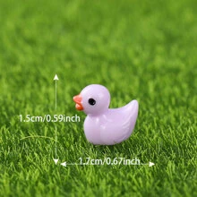 10 piezas Decoración de pato de dibujos animados jardín - Multicolor - Ver 9