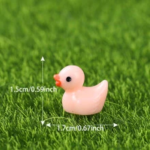 10 piezas Decoración de pato de dibujos animados jardín - Multicolor - Ver 7