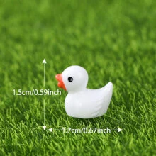 10 piezas Decoración de pato de dibujos animados jardín - Multicolor - Ver 6