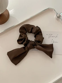 3pcs Bow Decor Scrunchies For Daily Use For Women Hairstyles Casual Cute Hair Ties Scrunchy Hair Ties, Gifts Ponytail Head Accessories Elastic Band Beauty Home Hair Accessories Hair Rubber Bands - Multicolor - View 7