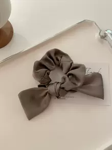 3pcs Bow Decor Scrunchies For Daily Use For Women Hairstyles Casual Cute Hair Ties Scrunchy Hair Ties, Gifts Ponytail Head Accessories Elastic Band Beauty Home Hair Accessories Hair Rubber Bands - Multicolor - View 8