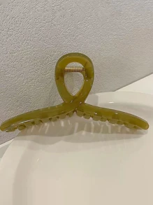 3入組交叉設計極簡髮爪 - 彩色 - 查看 2