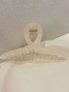 3入組交叉設計極簡髮爪 - 彩色 - 查看 4