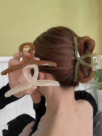 3 Stücke Haarklammer mit Kreuzgurt, Design, minimalistisch