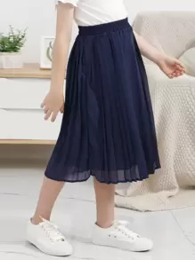 GORLYA Falda maxi bohemia de volantes de gasa para niña preadolescente, elástica en la cintura, perfecta para actividades al aire libre, compras, caminar, escuela, temporada de regreso a clases, cena, reuniones y fiestas