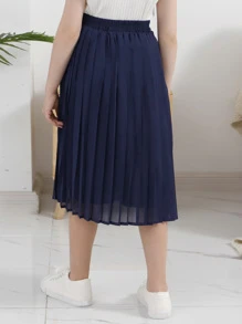 GORLYA Falda maxi bohemia de volantes de gasa para niña preadolescente, elástica en la cintura, perfecta para actividades al aire libre, compras, caminar, escuela, temporada de regreso a clases, cena, reuniones y fiestas