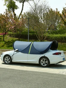 1入組車前防雨罩 - 藏蓝色 - 查看 2