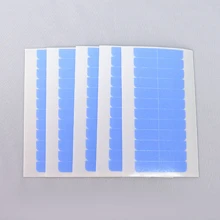60pcs Hair Extension Tape Tabs Double Sided Extension Tapes for Replacement, 4 x 0.8 cm - Blue - View 1